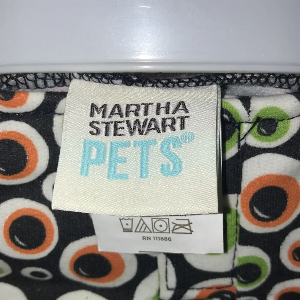 Martha Stewart Pets Large Dog Lime Outfit Halloween Costume Eyeball Hoodie
